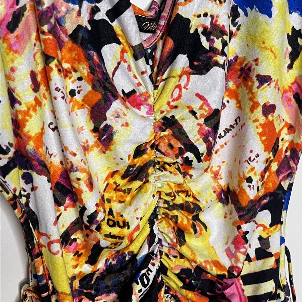 Minette Multicolor Abstract Romper - Picture 3 of 6